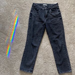 PACSUN black wash mom jean